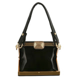 Retro Art Deco Design Petite Hand Tote: Multi6