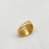 Abstract Face Contour 18K Gold Plated  Ring