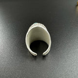 Turquoise Rhinestone Alloy Rings: Gold