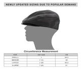 Black Leather Ascot Cap