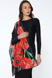 Samiya Scarves : Red Poppies