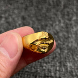 Abstract Face Contour 18K Gold Plated  Ring