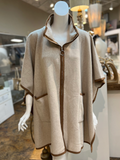 CP23106 Cascades Cape Coat: 06 Beige