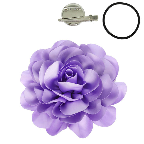 Camellia Flower Pin and Hair Clip : Lavender
