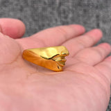 Abstract Face Contour 18K Gold Plated  Ring