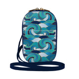 Turquoise wave crossbody purse