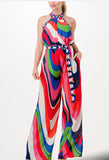 Swirl chiffon jumpsuit