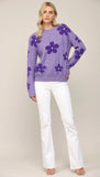 Purple Daisy Sweater