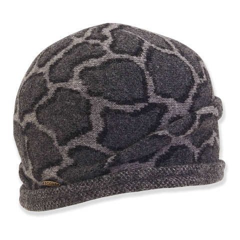Grey Girafffe Wool Turban