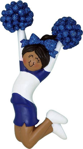 African-American Cheerleader Ornament