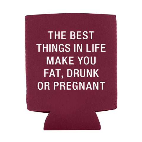 funny maroon koozie