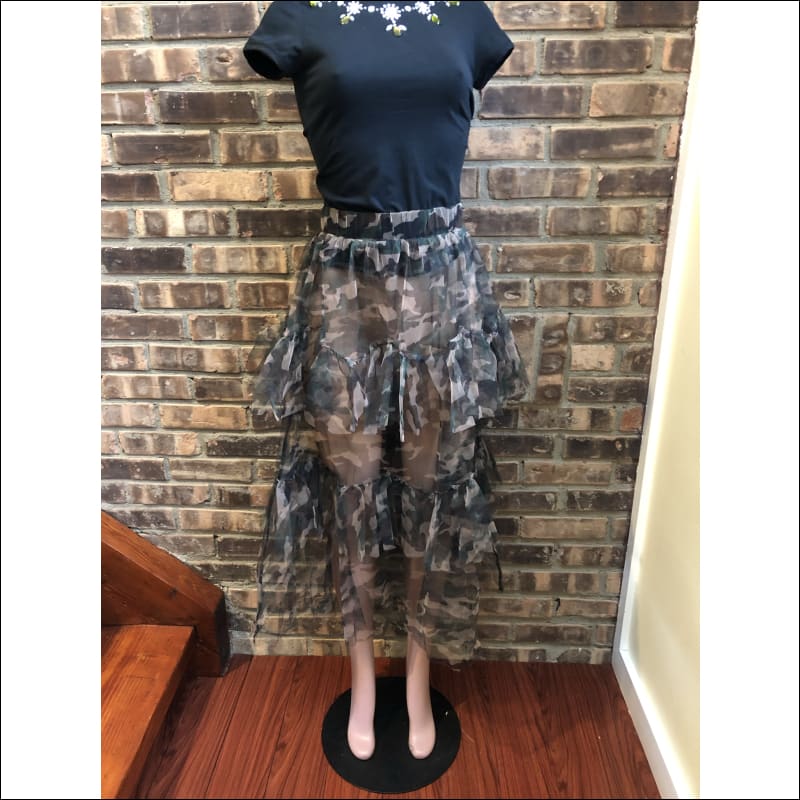 Camouflage tulle clearance skirt