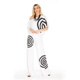 White bullseye jumpsuit
