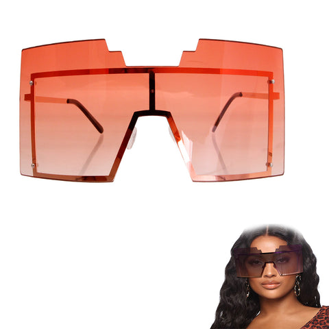 Orange Shield Sunglasses