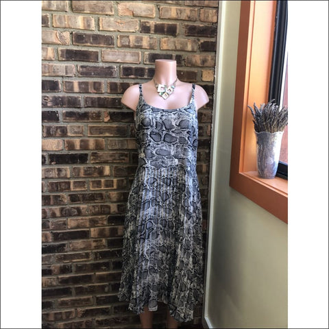 Python Pleated Dress - dress