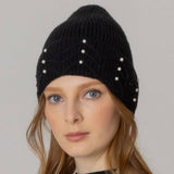 Women's Solid Color Peal Knitted Beanie Hat: LAV / One Size
