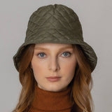 Quilted Padding Bucket Hat: BUR / ONE SIZE