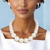 Chunky Pearl Necklace Set
