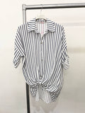 STRIPED SHIRT: BabyBlue