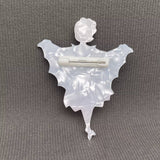 Halloween Masked Bar Woman Acrylic Brooch