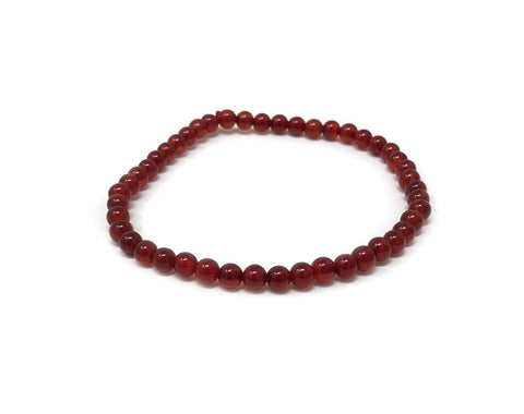 #92 Beads Bracelet Red Carnelian (Beads approx. 4mm)