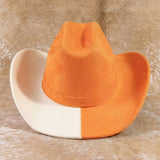 Gameday Two Tone Block Western Cowboy Hat: BLWH