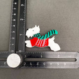 Acrylic West Highland White Terrier Dog Brooch
