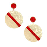 Red Gold Earrings: