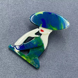 Parisian Belle  Acrylic Brooch