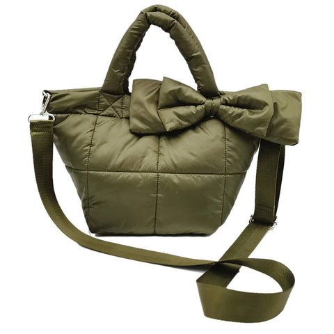 Padded Tote Bag with Ribbon: OLV / ONE SIZE