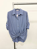 STRIPED SHIRT: BabyBlue