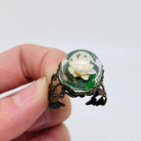 Colorful Baby's Breath Dried Flowers Classical Ring - PDF: Yellow