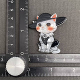 Acrylic Cat Brooch - MIO73953: B