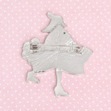 AKA Sorority Pink Lady Green Ivy Leaf Brooch Pin: Pink and Green / Rhodium / 2.25 x 1.85 inches