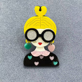 Creative Beauty Acrylic Brooch - MIO63659