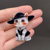 Acrylic Cat Brooch - MIO73953: B