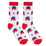 Crazy Socks - Mens Crew - Republican