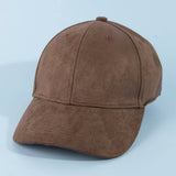 Soft Suede Six Panel Baseball Cap: IV