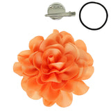 Camellia Flower Pin and Hair Clip : Burgundy