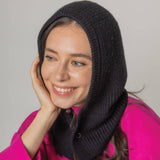 Buttoned Knitted Snood: CAM / ONE SIZE