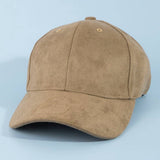 Soft Suede Six Panel Baseball Cap: IV