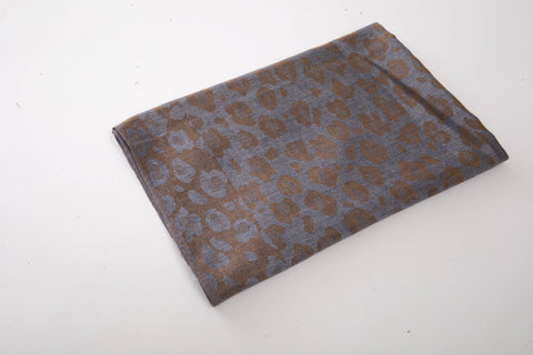 Women’s Ornamental Print Fringe Scarf – 3 Colors: Grey