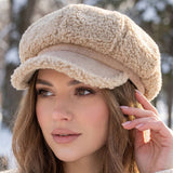 Sherpa Fleece Baker Boy Cap: IV