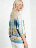 CX 998-02 - Printed Mesh Top: Fuschia
