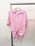 STRIPED SHIRT: BabyBlue