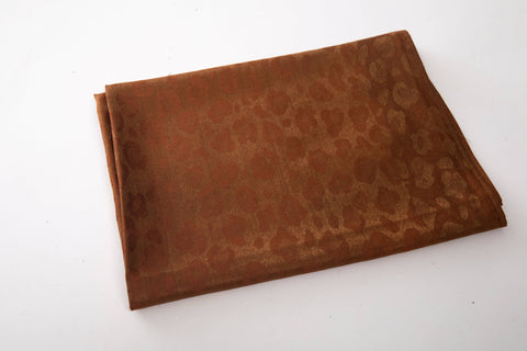 Women’s Ornamental Print Fringe Scarf – 3 Colors: Brown