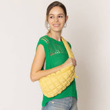 Quilted Stylish Lightweight Puffer Sling Bag: GRN / ONE SIZE