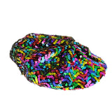 Fully Sequin Embellished Beret Hat: Purple
