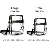 Small Clear PVC Transparent  Crossbody bag