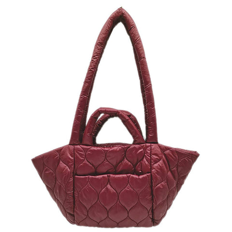Wave Padded Shoulder Bag: BUR / ONE SIZE